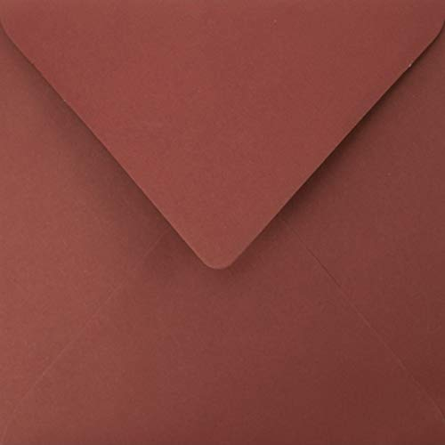 Netuno 500 quadratische Umschläge Dunkel-Rot 153x 153 mm 90g Burano Bordeux bunte Briefumschläge quadratisch für Einladungen Karten Einladungs-Umschläge Rot hochwertig