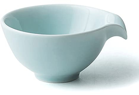 caihuashopping Salsera de Porcelana El Barco de Salsa de cerámica con Punta en Forma de V, un Servidor de aderezo de Ensalada de Alta Temperatura se Puede Utilizar en lavavajillas Salsera