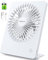 TriPole USB Desk Fan, Portable 2000mAh Battery Rehcargeable Table fan, Last 4-16H 3 Speeds Silent Mini Fans, 180° Adjustable Handheld Fan for Office, Bedroom, Home, Travel, Camping-(White)