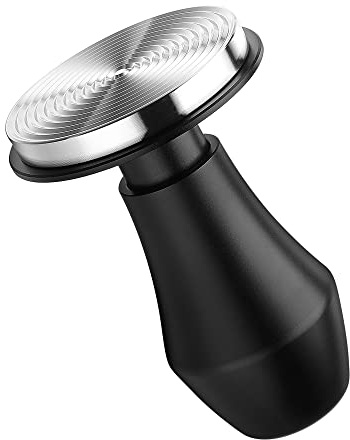 Normcore 53.3mm Spring Loaded Tamper - Espresso Coffee Tamper With Stainless Steel Ripple Base - 15lb / 25lb / 30lbs Replacement Springs - Anodized Aluminum Handle and Stand