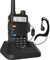 Walkie Talkie 5R Dual Band VHF/UHF Ricaricabile Radio Bidirezionale con 128 Canali VOX Caricatore USB Lunga Distanza Due Vie Radio (Nero)