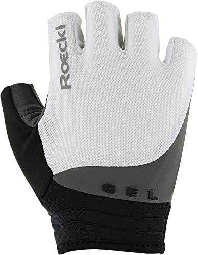 Roeckl Sports Fahrradhandschuh ITAMOS 2, High Performance Handschuh, Weiß/Smoked Pearl 9
