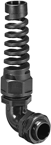 XYWHPGV M20 Kabelverschraubung 90 Grad wasserdicht IP68 Nylongelenk einstellbare Kontermutter mit Zugentlastung für 6mm-11mm Durchmesser Kabeldraht(1403b 9d57c 60735 97b69 15ea9 679bd