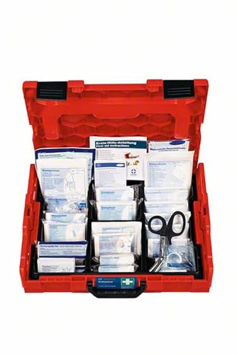 Bosch Professional First Aid Kit in L-BOXX 102 (incl. First aid Dressing Materials Complaint with DIN 13157)