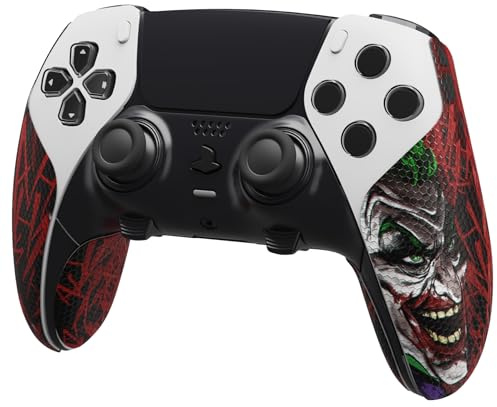 playvital Grip Adesivo per ps5 Edge Controller, Hahaha | Skin Antiscivolo in PU per Impugnature, Texture a Nido d'Ape, Presa Migliorata, Accessori Protettivi