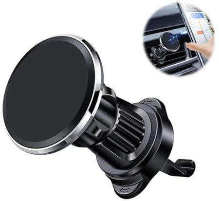 LDJYEONS Soporte para teléfono móvil de coche, soporte magnético para teléfono de coche, capacidad de rotación de 360°, apto para smartphones generales