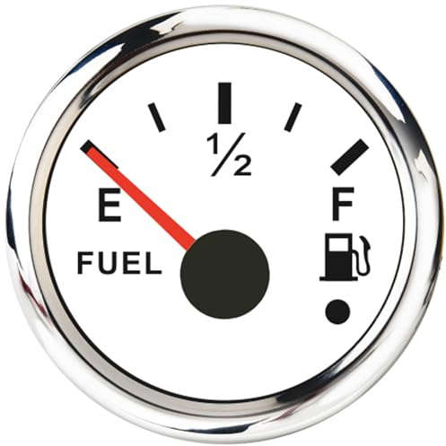 Medidor de nivel de combustible de 52 mm 0-190 ohm, indicador de combustible medidor de nivel de tanque de aceite, 7 colores, retroiluminación universal para coche y barco