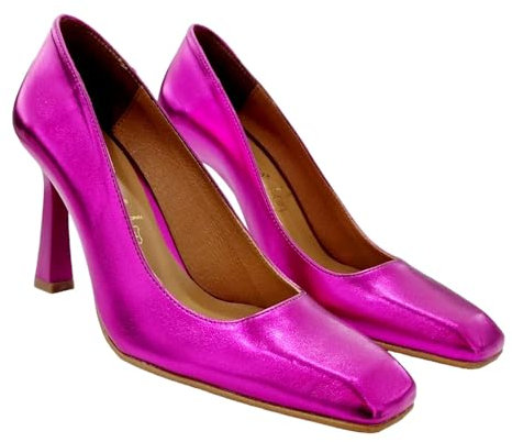 Marié shoes - SALÓN Mujer Fantasia Punta CRUADRADA TACÓN Elefante Fucsia Fucsia - 37, Fucsia