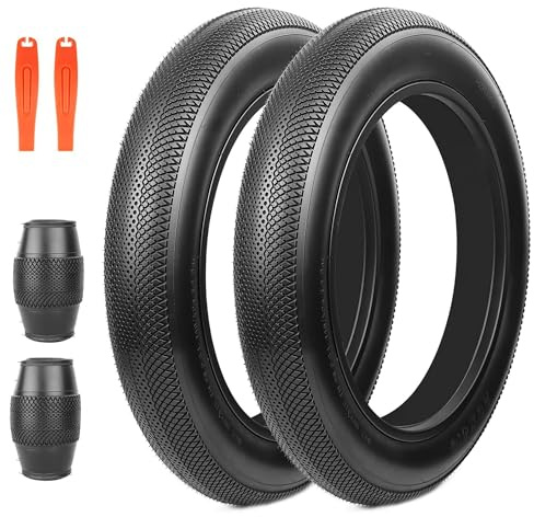ZUKKA Conjunto de 2 pneus para Bicicleta de 20 x 4,0 polegadas, 26 x 4,0 polegadas, para Bicicleta de montanha, Lama, sujidade, Offroad, pneus de Neve