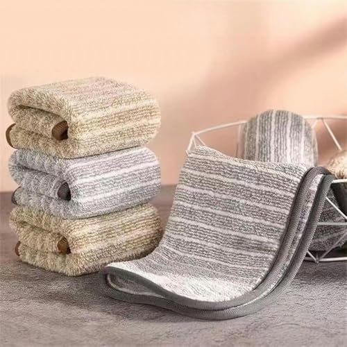 MEKPAM 10 Pcs De Fibre De Charbon De Bambou Épaissie Tampon À Récurer De Cuisine Chiffon Absorbant pour La Vaisselle Chiffon De Nettoyage en Fibre De Charbon De Bambou