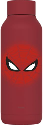 Quokka SOLID X DISNEY | BOTTIGLIA TERMICA IN ACCIAIO INOX DOPPIA PARETE | SPIDER-MAN