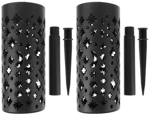 Happyyami 2pezzi Vasi Cimiteriali Con Portafiori Per Decorazioni Funerarie Design Hollow Per Freschi e Artificiali Per Cimiteri e Commemorazioni