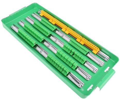 Plateau Organisateur de Douilles Portable, Maintient Solidement les Douilles et les Embouts, Système à Double Roulement, avec Poignée Portable, pour Chantier ou Atelier, Matériau