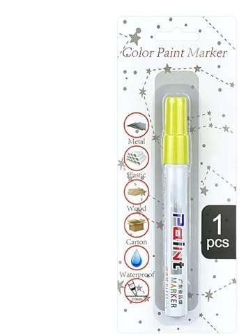 Pennarello per pneumatici, set di penne per vernice, impermeabile, ad asciugatura rapida, multifunzionale, inchiostro impermeabile, tubo in alluminio, riparazione graffi, punta di precisione a lunga