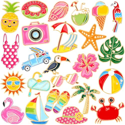 SEPGLITTER 24 Stück Anstecker Pin Broschen, Emaille Pin Abzeichen Pins Set Anstecknadel für Damen Herren DIY Basteln Rucksäcke Hut Kleidung Zubehör Accessoires