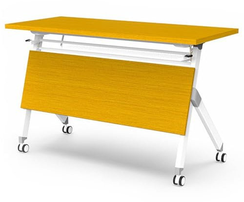 Konferenztisch, Großer rechteckiger Besprechungstisch mit Ablage, geräuschlosen Rädern und Schallwand, Partytisch für Bürokonferenz, Besprechungsraum, Schule, Kleiner Raum