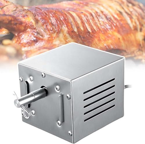 vnmudzeo Moteur De RôTissoire en Acier Inoxydable, Tige D'EntraîNement en T, pour RôTissoire à Viande De Porc, De ChèVre Et De Poulet, pour Barbecue en Plein Air Et Camping,80-100KG