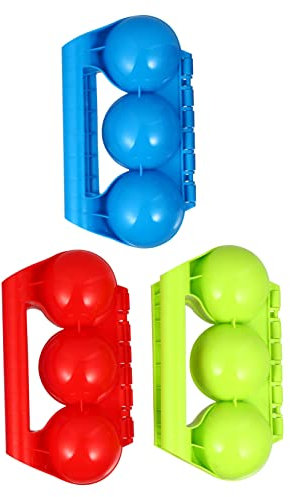 BESPORTBLE 3stücke Schneeball-Clip Aus Hochwertigem Kunststoff Winterfester Outdoor-Clip Komfortable Farbabstimmung Leicht Zu Bedienen Für Schneeball-Spiele Und Nassen Sand