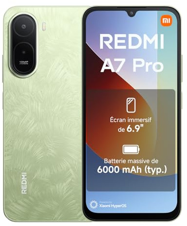 XIAOMI REDMI A7 Pro Smartphone 4+64GB Palm Green 6.9 Display | 6000mAh (typ) Battery, Octa-core Processor, 13MP AI Dual Camera, 1 Year Extra Warranty