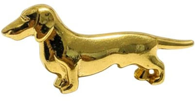 Ansteckpin Dackel gold