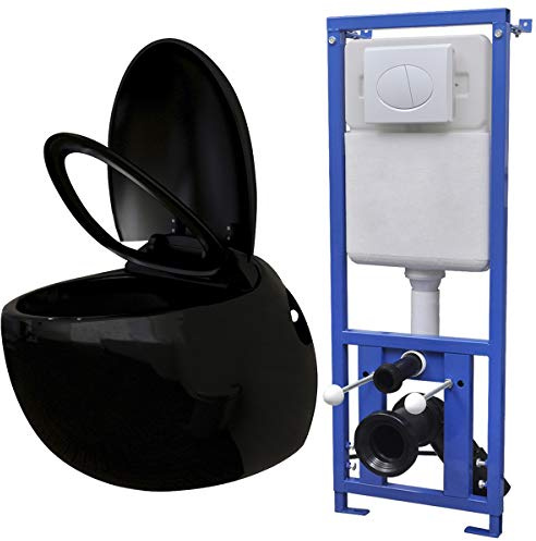 Vidaxl WC sospeso con cassetta ad incasso WC in ceramica bianco Soft Close