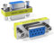 CABLEPELADO Adattatore da femmina a femmina, RS232 DB9, adattatore per commutatore di genere RS232, connettore 9 pin femmina a femmina, plug 9 pin RS-232 DB9 Female, 9 pin, femmina a femmina