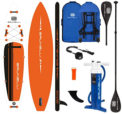 Brunelli 11.6 Touring SUP Board Cruiser Stand Up Paddle Kajakpaddel Leash 350cm