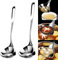 Kisbeibi Lot de 2 cuillères à soupe en acier inoxydable - Séparateur d'huile - Ustensile de cuisine