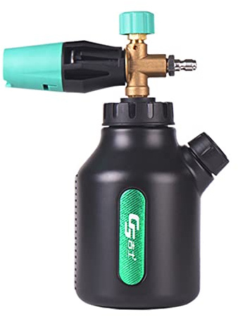 Pistolet de pulvérisation de Mousse de Neige 1L avec buse Ajustable, 4000 Psi pour Karcher Foam Spray Lance Foam-Maker 1/4 inch Quick Connect Plug