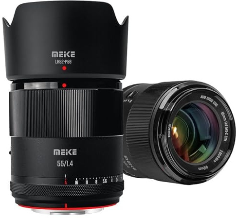 Meike 55mm f1.4 X-Mount STM APS-C Autofokus-Porträtobjektiv für Fujifilm Fuji X-Mount Kameras X-A2 X30 X70 X-S10 XT2 XT4 XT5 XT10 XT20 XT30