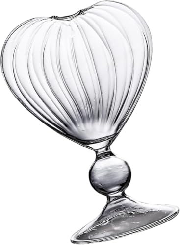 XXJYOPHQ Copas de postre, cuencos de vidrio pequeños, 1 pieza Copa de cóctel Copa de vino Copa de cóctel Vaso de martini Copas vintage Copas de San Valentín Copas de martini Copas de vino de postre