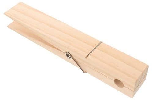BUGUUYO Porte-Serviettes en Bois Robuste avec Pinces à Linge géantes pour Salle de Bain au Design Rustique