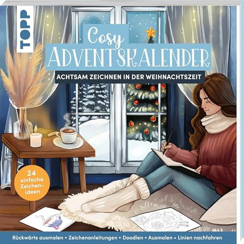 Cosy Adventskalender: Achtsam zeichnen in der Weihnachtszeit