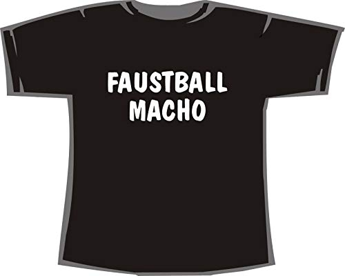 Faustball Macho; T-Shirt schwarz, 44/46; Gr. L; Damen