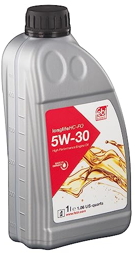 febi bilstein 101150 SAE 5W-30 HC-FO engine oil, 1 litre, light brown