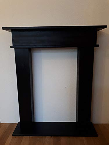 Wolkenstube Decorative Black Fireplace, Freestanding, Handmade, Custom, No Heat, Indoor Use, Assembly Instructions Included
