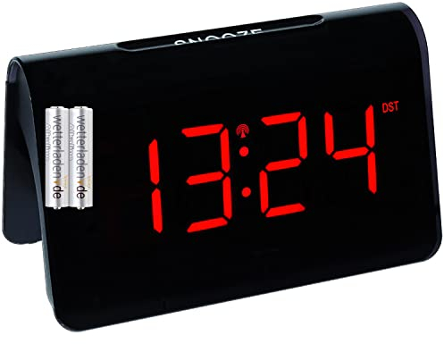 TFA Dostmann 60.2543 Digitaler Funk Wecker ICON LED Leuchtziffern