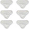 MEETOZ 6pcs Microfibre Steam Mops Cleaning Pads Replacement Steam Mop Compatible for H2O X5 H20 Washable