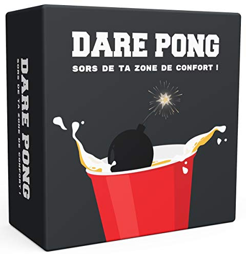 Dare Pong® Beer Pong incontra verità o Obbligo. Gioco da Festa e Gioco alcolico per Adulti, Ideale per Il Beer Pong, Festival e Come Regalo!