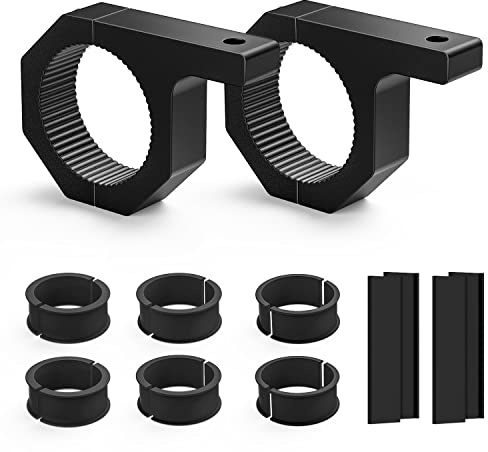 Nilight 2PCS Roll Bar Clamps Mounting Brackets LED Light Mount Clamps Tube Light Mounts Fit on 2.135 2.25 2.375 2.5” Bull Bars Roof Racks Roll Cages for ATV UTV Truck