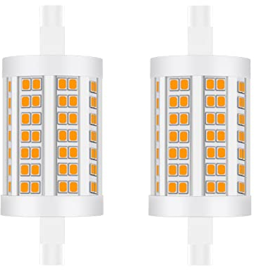 Bonlux 15W R7s LED Lampe Birne 78mm Dimmbar Glühbirne Warmweiß Leuchtmittel 2700K J78 Doppelsokel Linear Tube Licht 360° Abstrahlwinkel Ersetzt to 150W 200W Halogenstab Lampe 220-240V (2 Stück)