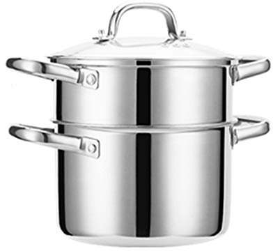 REJOON Stainless Steel Household Thickened Mini Small Thickened Gas Small Soup Pot Steamer