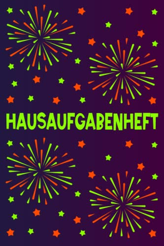 Hausaufgabenheft: Schülerkalender 2022 2023 2024 für Jungen und Mädchen | ca. DIN A5 mit Wochentagen | Felder zum abhaken | Undatiert | Feuerwerk