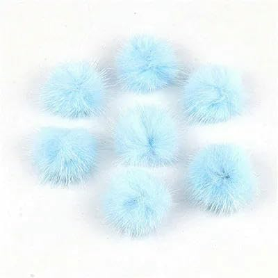QIUMING 5/10pc 2,5 cm 3cm 4cm DIY Pompon Pelz Kugeln Pompons für Ring Schlüsselbund Schuhe Hüte Flauschigen Pom Pom DIY Handwerk Zubehör Materi
