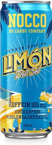 24 La dosis | NOCCO BCAA DRINK - Limón 330 ml - BCAA - 105 mg Cafeína - Bebida Energética - Buxtrade