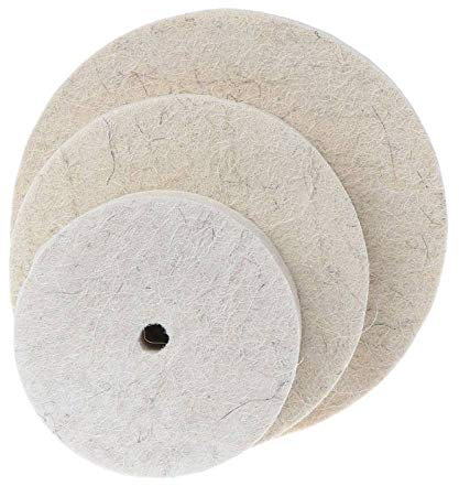 BomDog Mola Lucidante, 1 Pezzo Mola per Trapano Mola Lucidante Feltro Disco Abrasivo per Smerigliatrice da Banco Utensile Rotante/125Mm
