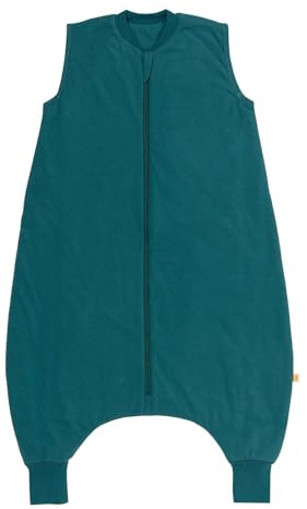 schlummersack Schlafsack mit Füßen ganzjährig 110 cm 2.5 Tog Petrol | Kinder Schlafsack mit Beinen für eine Körpergröße 110-120cm | Ganzjahres Füßen 2.5 Tog