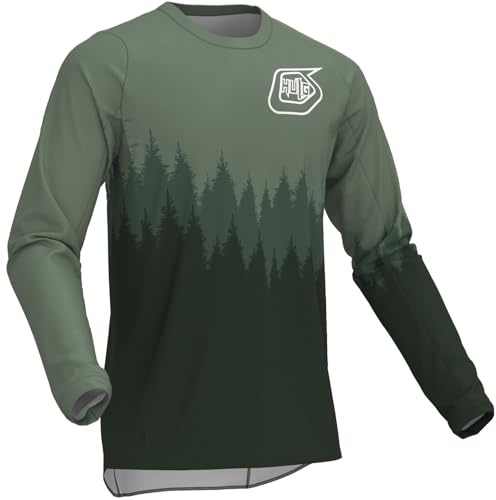Mtb Jersey herr, cykeltröja herr, cykeltoppar för män, motocrosströja, nedförsbacke kostym, snabbtorkande och andningsbar, lämplig för MTB/BMX/längdmotorcyklar och andra sporter