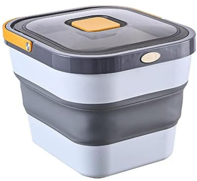 Hundefutter Aufbewahrung,5-6kg Luftdichter Faltbarer Futterbox Futtertonne Hund Und Hundefutter Box Mit Rädern, Faltbare Futterbox Vorratsbehälter Für Hund Katze