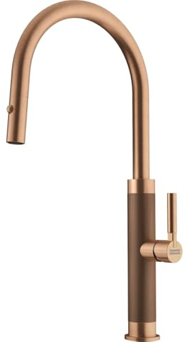 Franke 115.0711.557, Robinet de cuisine Mythos Masterpiece pull-out spray, Copper